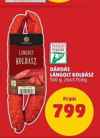 PENNY DÁRDÁS LÁNGOLT KOLBÁSZ 300 g ajánlat
