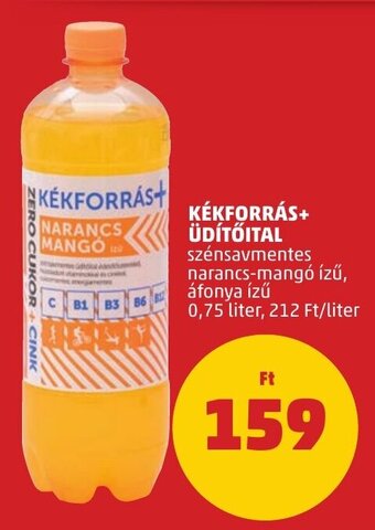 PENNY KÉKFORRÁS+ ÜDÍTŐITAL 0,75 l ajánlat