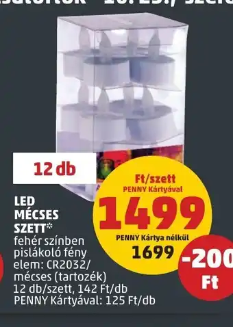 LED MÉCSES SZETT 12 db