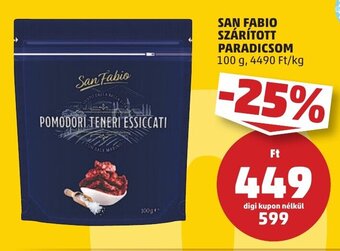 PENNY SAN FABIO SZÁRÍTOTT PARADICSOM 100 g ajánlat