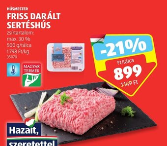 ALDI HÚSMESTER FRISS DARÁLT SERTÉSHÚS 500 g ajánlat