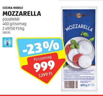 ALDI CUCINA NOBILE MOZZARELLA 400 g ajánlat