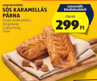 ALDI AZON MELEGÉBEN SÓS KARAMELLÁS PÁRNA 1 db ajánlat