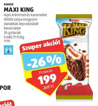 ALDI KINDER MAXI KING 35 g ajánlat