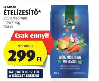 ALDI LE GUSTO ÉTELÍZESÍTŐ 250 g ajánlat