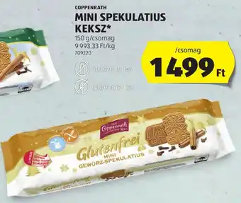 ALDI COPPENRATH MINI SPEKULATIUS KEKSZ 150g ajánlat