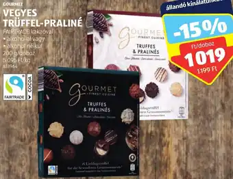 ALDI GOURMET VEGYES TRÜFFEL-PRALINÉ 200g ajánlat