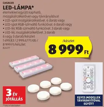 ALDI CASALUX LED-LÁMPA ajánlat