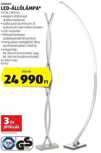 ALDI CASALUX LED-ÁLLÓLÁMPA ajánlat