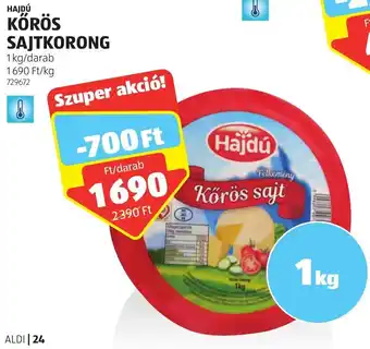 HAJDÚ KŐRÖS SAJTKORONG 1 kg