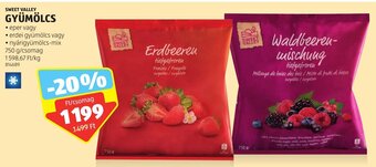 ALDI SWEET VALLEY GYÜMÖLCS 750g ajánlat