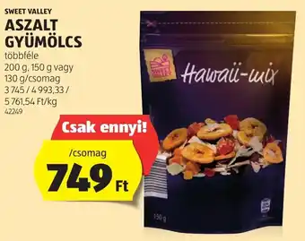 ALDI SWEET VALLEY ASZALT VÖRÖS ÁFONYA 200g ajánlat