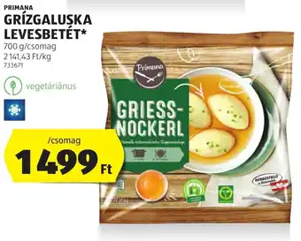 ALDI PRIMANA GRÍZGALUSKA LEVESBETÉT 700g ajánlat