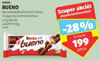ALDI Kinder bueno 43g ajánlat