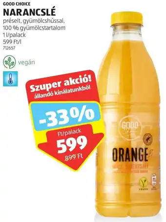 ALDI GOOD CHOICE NARANCSLÉ 1l ajánlat
