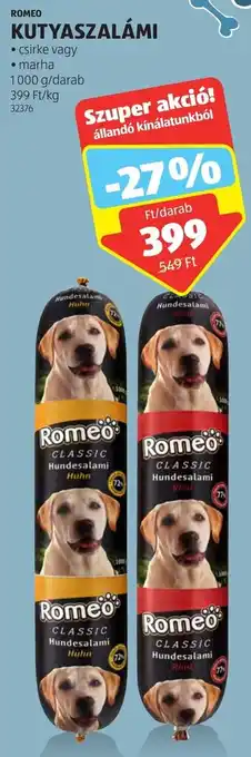 ALDI ROMEO KUTYASZALÁMI 1000g ajánlat