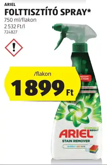 ALDI ARIEL FOLTTISZTÍTÓ SPRAY 750 ml/flakon ajánlat