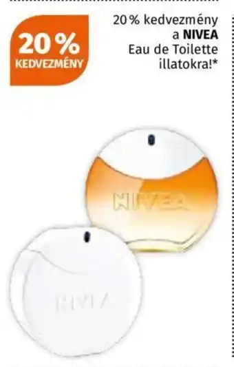 Müller a NIVEA Eau de Toilette illatokra!* ajánlat