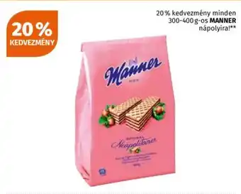 Minden 300-400 g-os MANNER nápolyira!