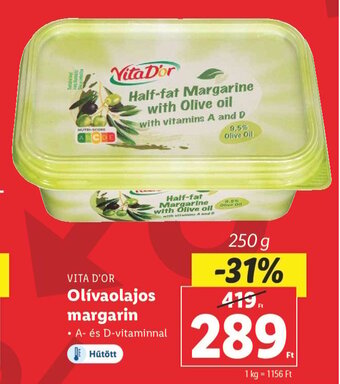 VITA D'OR Olívaolajos margarin 250 g