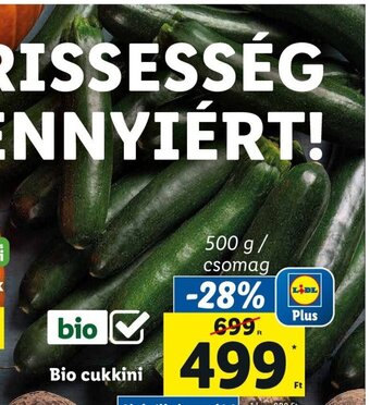 Lidl Bio cukkini 500 g ajánlat