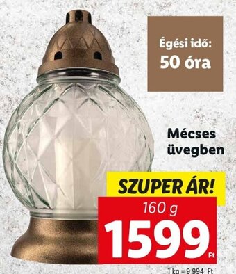 Lidl Mécses üvegben 160 g ajánlat