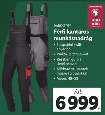 Lidl PARKSIDE Férfi kantáros munkásnadrág 1 db ajánlat