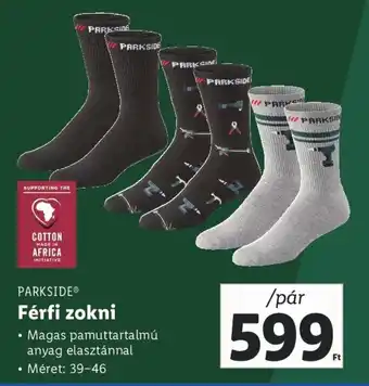 Lidl PARKSIDE Férfi zokni 1 pár ajánlat
