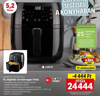Lidl SILVERCREST® KITCHEN TOOLS XL digitális forrólevegős fritőz ajánlat
