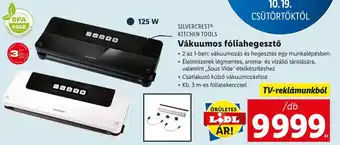 Lidl SILVERCREST KITCHEN TOOLS Vákuumos fóliahegesztő ajánlat