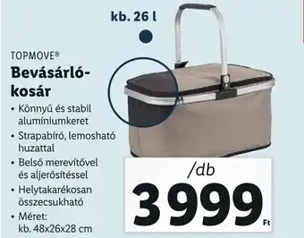 Lidl TOPMOVE Bevásárló- kosár ajánlat