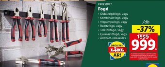 Lidl PARKSIDE Fogó ajánlat