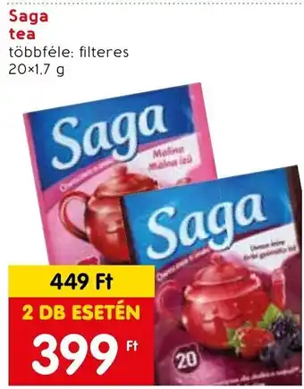 Spar Saga tea 20×1.7 g ajánlat
