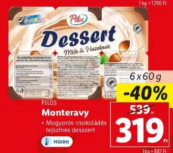 Lidl PILOS Monteravy 6 x 60 g ajánlat