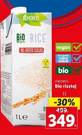 Lidl VEMONDO Bio rizstej 1 l ajánlat