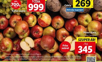 Lidl Piros alma 1 kg ajánlat