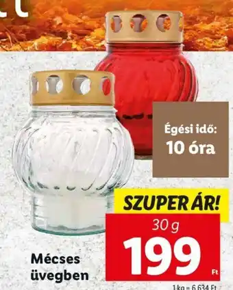 Mécses üvegben 30 g
