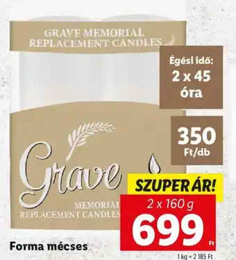 Lidl Forma mécses 2 x 160 g ajánlat