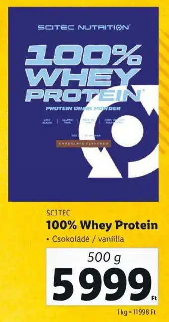 SCITEC 1100% Whey Protein 500 g
