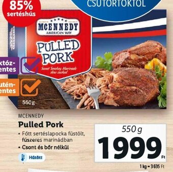 Lidl MCENNEDY Pulled Pork 550 g ajánlat