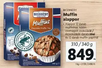 Lidl MCENNEDY Muffin alappor 310 / 340 g ajánlat