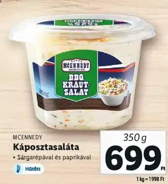 Lidl MCENNEDY Káposztasaláta 350 g ajánlat