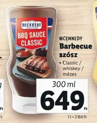 Lidl MCENNEDY Barbecue szósz 300 ml ajánlat