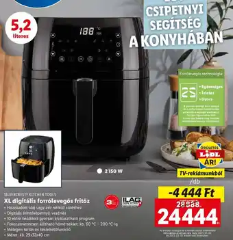 Lidl SILVERCREST KITCHEN TOOLS XL digitális forrólevegős fritőz 1 db ajánlat