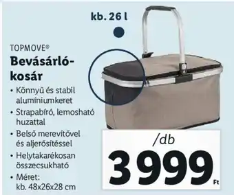 Lidl TOPMOVE Bevásárló- kosár 1 db ajánlat