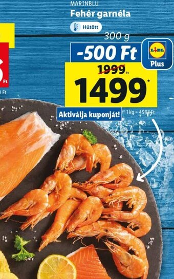 Lidl MARINBLU Fehér garnéla 300g ajánlat