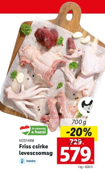 Lidl HÚSFARM Friss csirke levescsomag 700g ajánlat