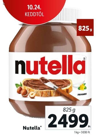 Lidl Nutella 825g ajánlat