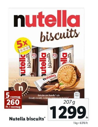 Lidl Nutella biscuits 207g ajánlat