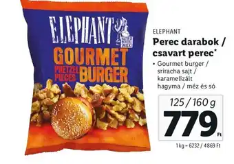 ELEPHANT Perec darabok csavart perec 160g